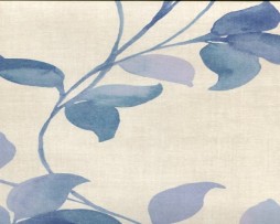 טפט פרחים בגוון לבן כחול