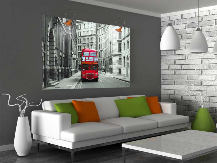 תמונת טפט אוטובוס בלונדון דוגמא