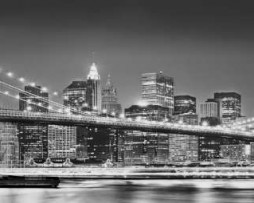 תמונת טפט גשר ברוקלין שחור לבן