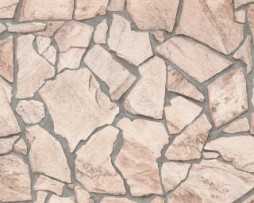 טפט דמוי אבנים בגווני קרם